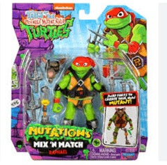 Teenage Mutant Ninja Turtles 4.5 Inch Action Figure Mix N Match Wave 2 - Raphael